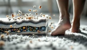 خطرات ره رفتن روی فرش کثیف
